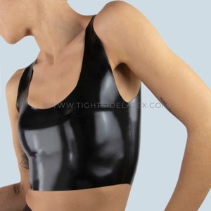 Latex Essential Crop Top