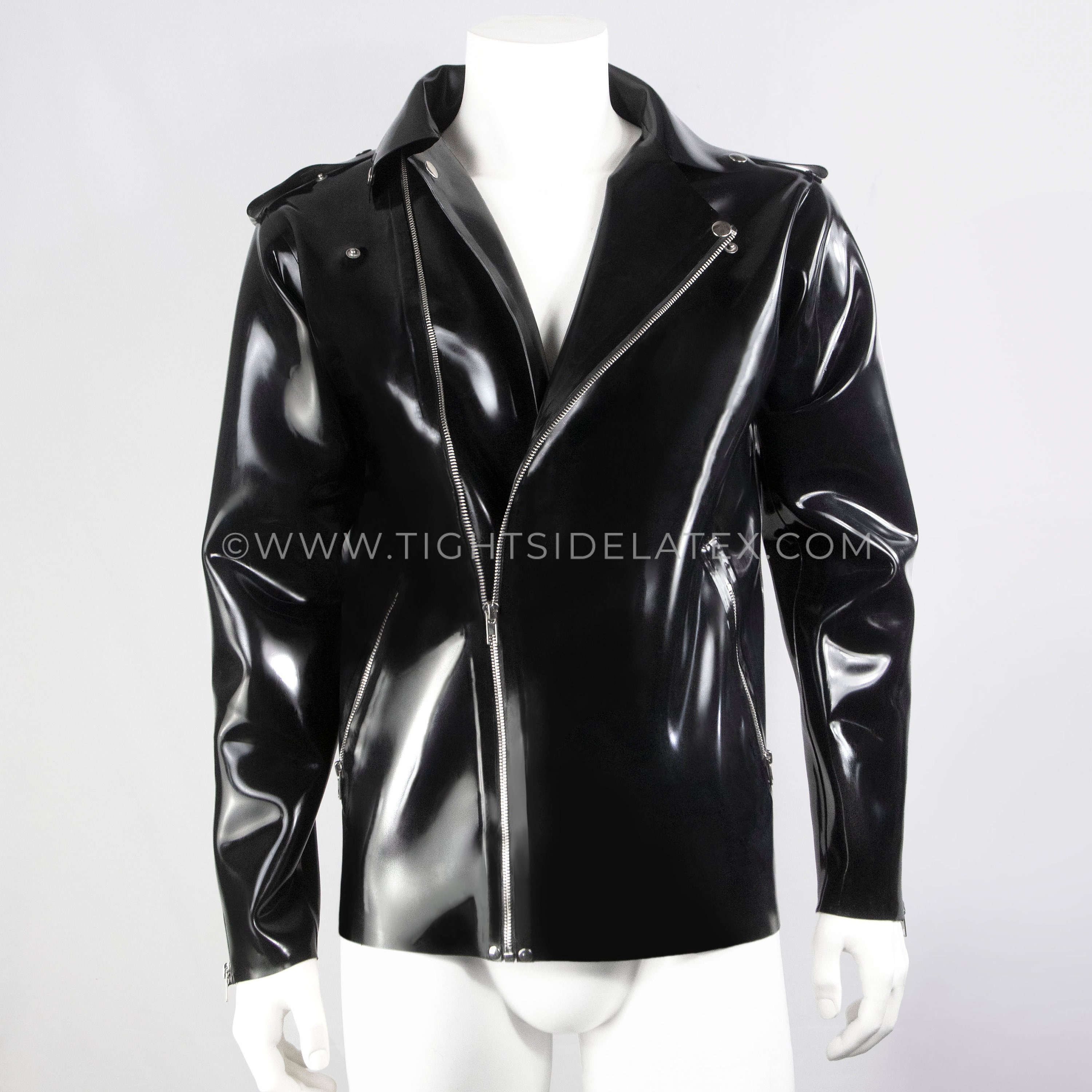 Rubber Biker Jacket Etsy UK