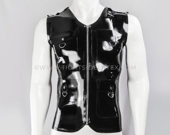 Gilet militaire en latex pour hommes