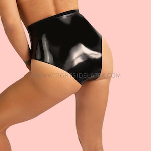 Latex Briefs With Sheer Cut Out Hearts image 2