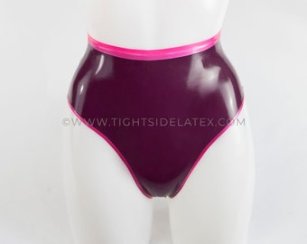 Latex Briefs With Contrast Trims