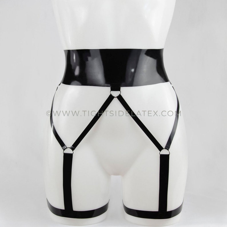 Latex Essential Suspender Belt Etsy