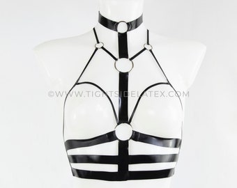 Latex Choker Harness