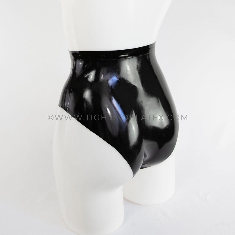 Latex Briefs With Sheer Cut Out Hearts image 8