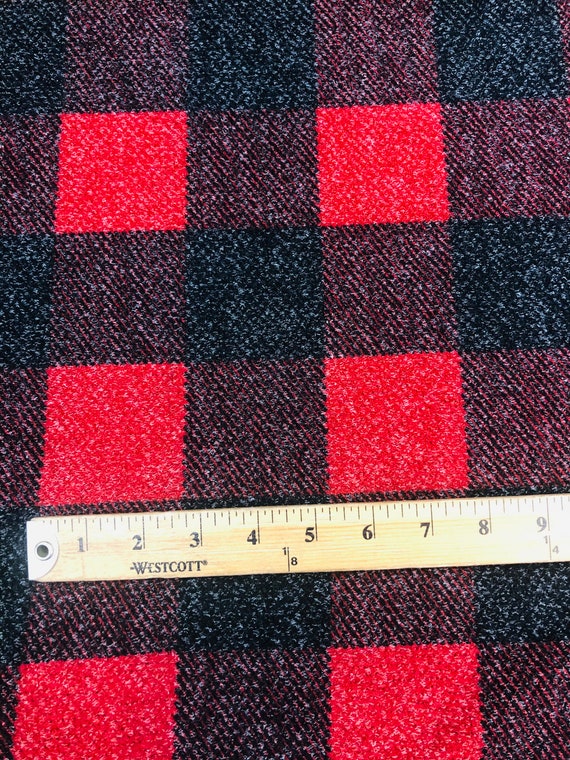 blue buffalo plaid sweater
