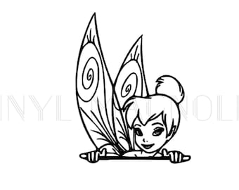Little Fairy on Board Decal Car Sticker Window Decal Disney Baby Tinkerbell Inspired Caution Sign Baby Shower Gift Baby Present