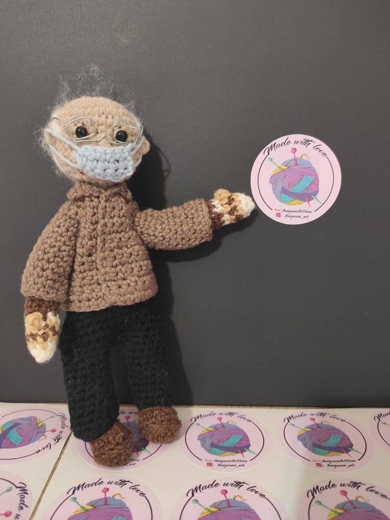 Bernie Sanders Crochet Bernie Sanders Doll Bernie Sanders | Etsy