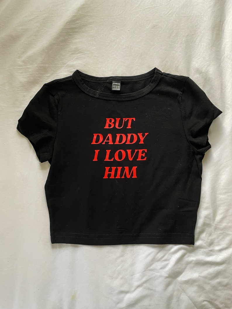 But Daddy I Love Him crop tee Black