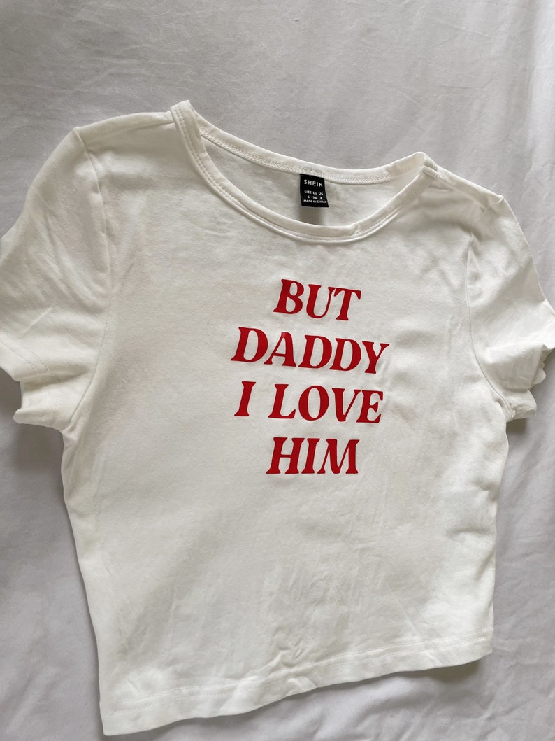 But Daddy I Love Him crop tee image 2