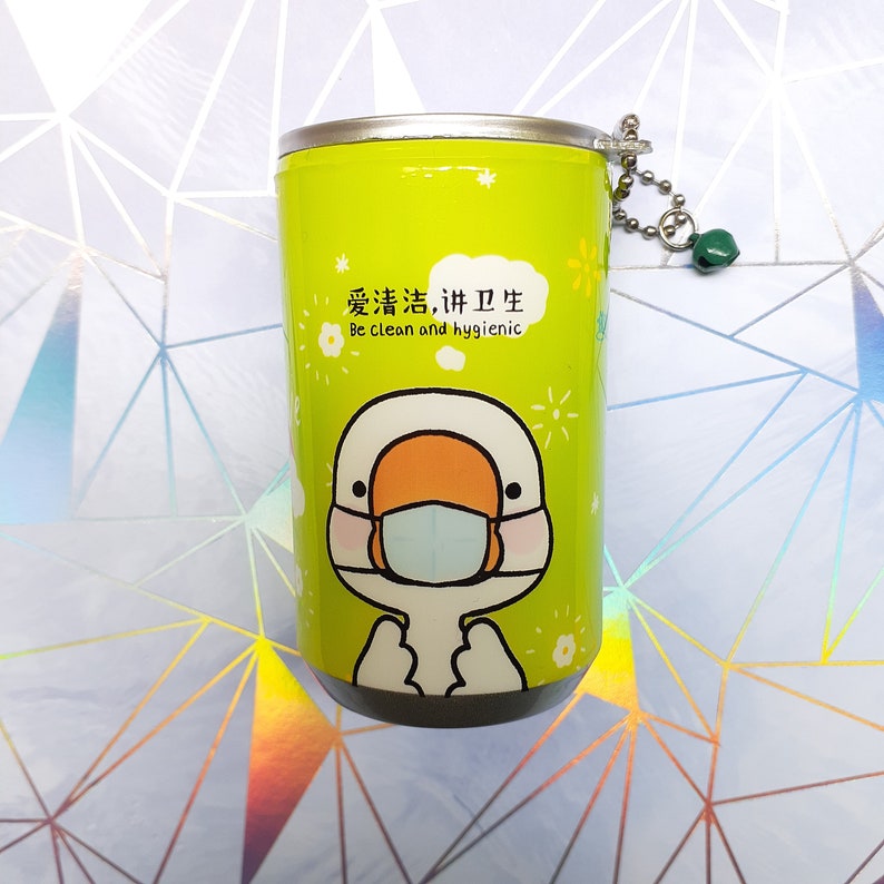 Kawaii Soda Can Sanitizer Wipes Keychain Pocket Size Wet Wipe Etsy