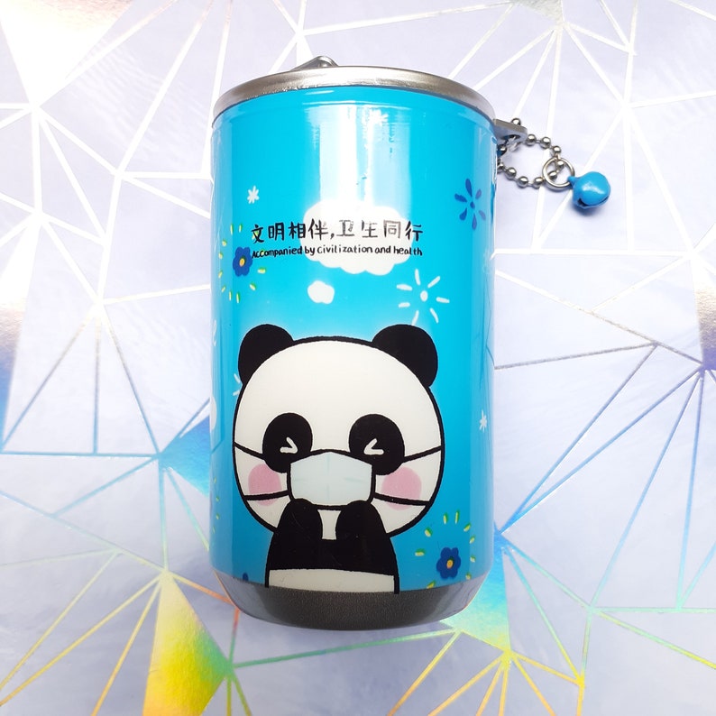 Kawaii Soda Can Sanitizer Wipes Keychain Pocket Size Wet Wipe Etsy