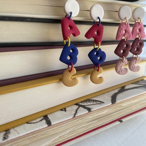 ABC & 123 Earrings / Back To School Earrings/ Teacher appreciation Earrings/ Hypoallergenic/ Lightweight Earrings
