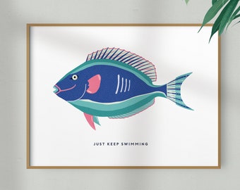 Just Keep Swimming - Wall Art