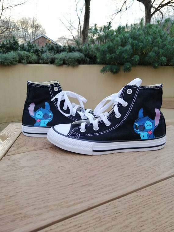 Stitch Inspired Converse Custom Converse Disney Converse Gift for Her Lilo  and Stitch 