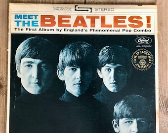Beatlesi, ok. 1960 r., Poznaj Beatlesów, Tłoczone płyty winylowe, Capitol Records, Jakość kolekcjonerska, Debiut, Album płytowy, Stereo, ST-2047,