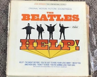 Vintage, Beatles, Vinyl, Hilfe!, 33RPM, Schallplatte,