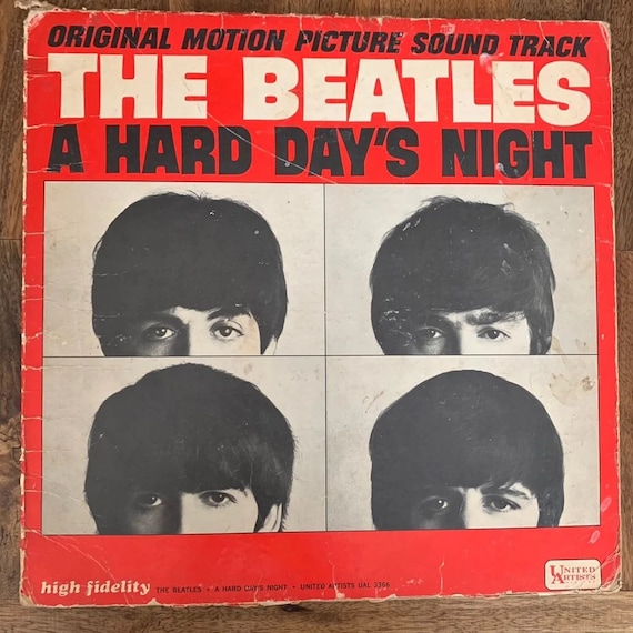 Original, A Hard Days Night, the Beatles, Vinyl Record, Authentic