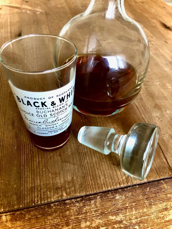 Vintage Black & White Label Buchanan's Choice Old Scotch Whisky