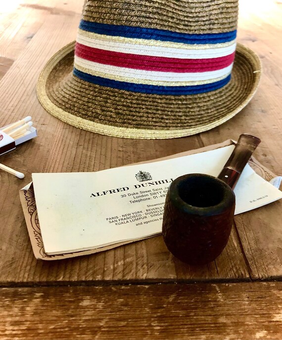 Authentic Vintage Alfred Dunhill Cumberland Pipe With Leather - Etsy