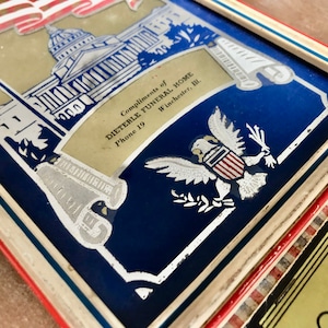 Vintage, c.1942, WW2, Patriotic Flag, Calendar, Support Our Troops, Patriotic Paraphernalia