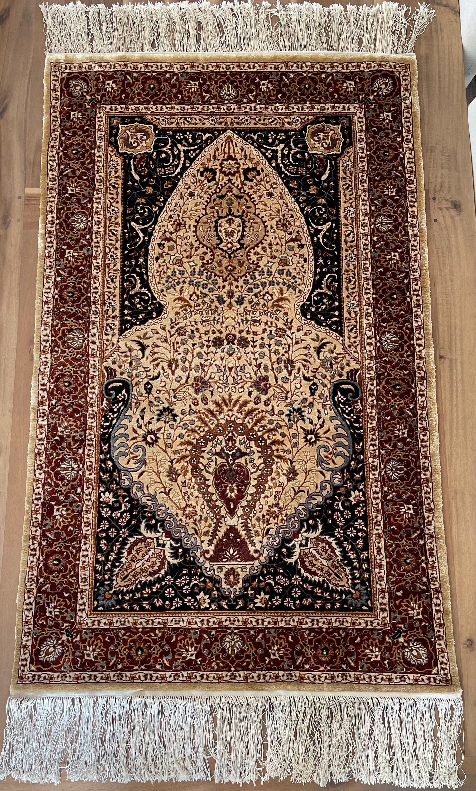 Hereke silk rug - Etsy 日本