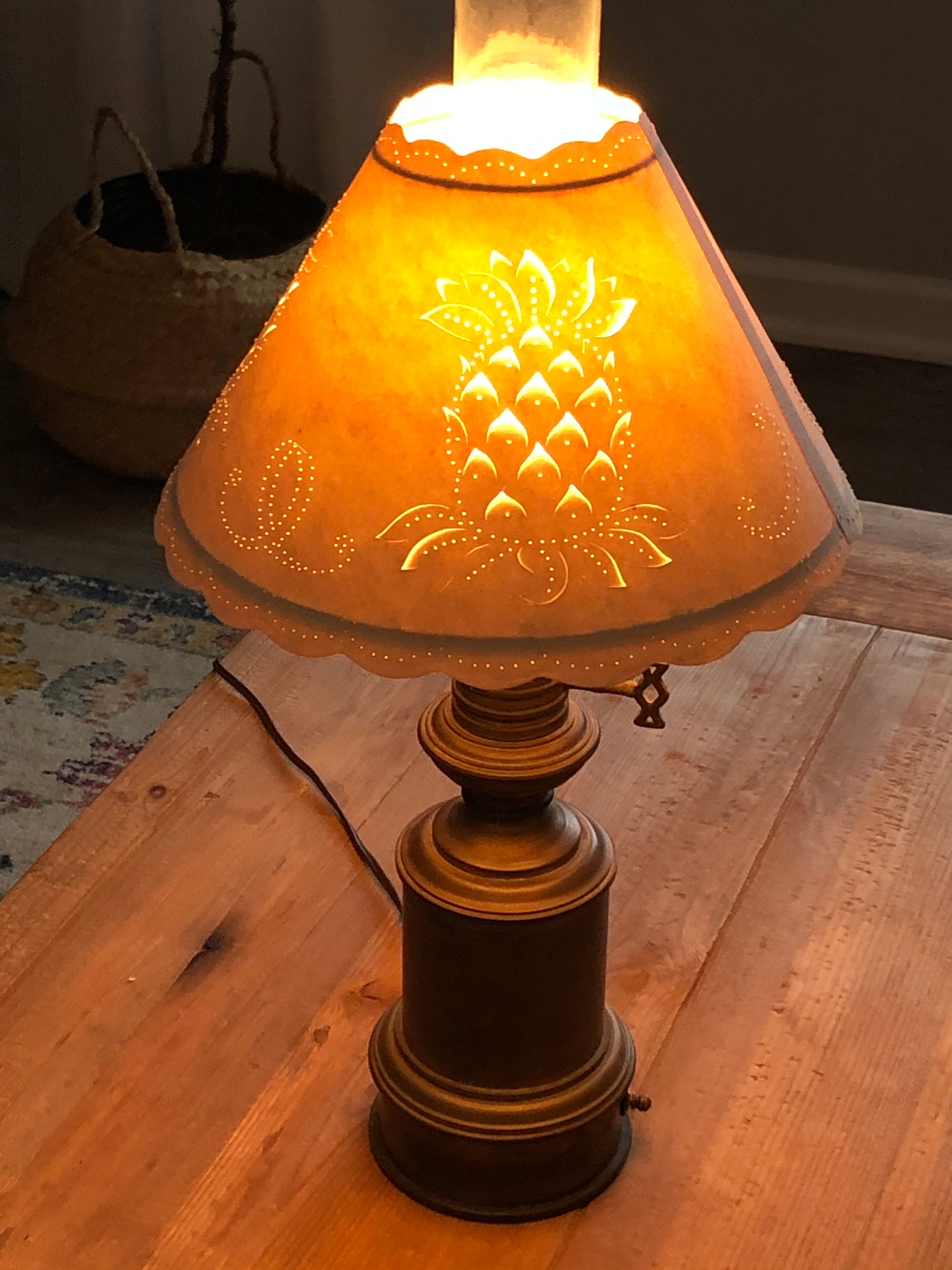 24 Antique Converted Oil Lamp Light Aged Brass With Etsy