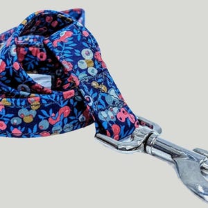 Liberty Dog Lead - Wiltshire Berry Dog Lead | Floral Dog Lead |  Strong Webbing | Quality Trigger Snap | Matching Collar available