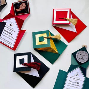 Graduation Invitation Announcement Card Invites Class Of 2025 High School Grad Customisable  Party Invitations