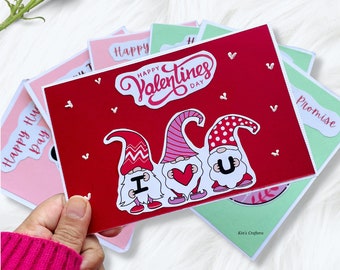 Open When Envelopes Set for Valentine's week,Love Cards for Girlfriend/Boyfriend/Husband/Wife, Relationship Gift ,Gnome Valentine's Day Card