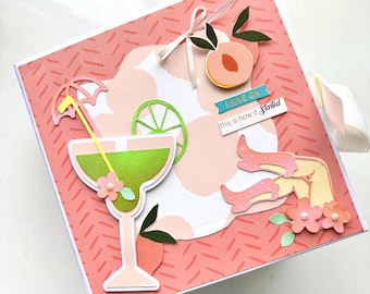 Custom Bachelorette Scrapbook: Personalised Photo Album for Bridal Shower