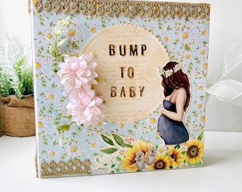 Pregnancy Journal for New Mom Scrapbook Album Expectant Mother Gift Pregnancy Planner