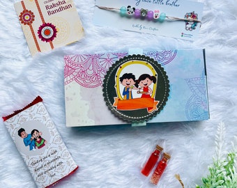 Rakhi for Kids, Designer Rakhis For Bhai , Gift Hamper for Brother, Kids Rakhi Gift Box