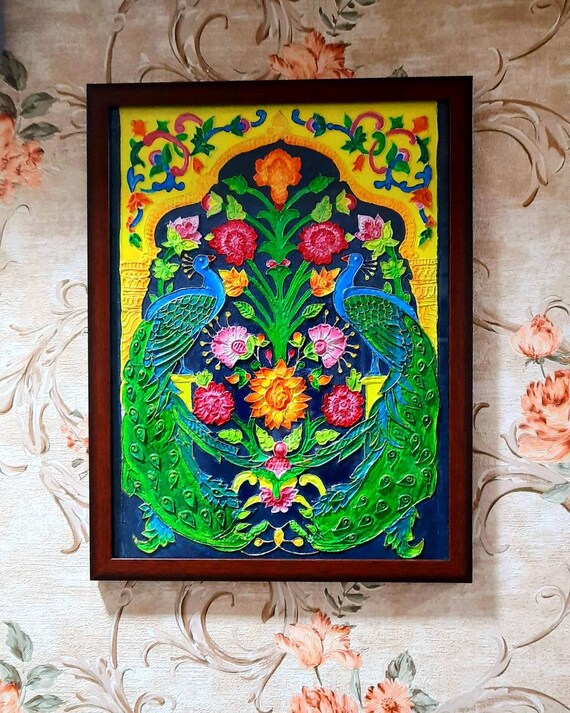 Persian Art Relief Painting Atelier Yuwa Ciao Jp