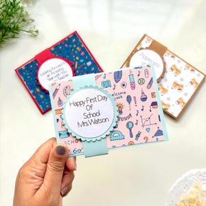 Porte-carte cadeau enseignant pour la rentrée scolaire, Porte-carte cadeau de rentrée scolaire, Cadeau de remerciement pour enseignant, Carte Bonne rentrée scolaire, Porte-monnaie