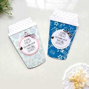 Porte-carte cadeau premier jour pour enseignant, porte-carte cadeau pour la rentrée scolaire, cadeau de remerciement pour enseignant, porte-carte cadeau tasse à café, carte-cadeau pour les fêtes