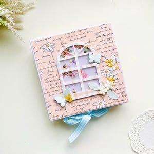 Álbum de recortes personalizado con mariposas: Álbum de fotos artesanal para guardar recuerdos