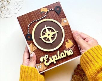 Personalized Travel Scrapbook Album: Handmade Adventure Photo Book