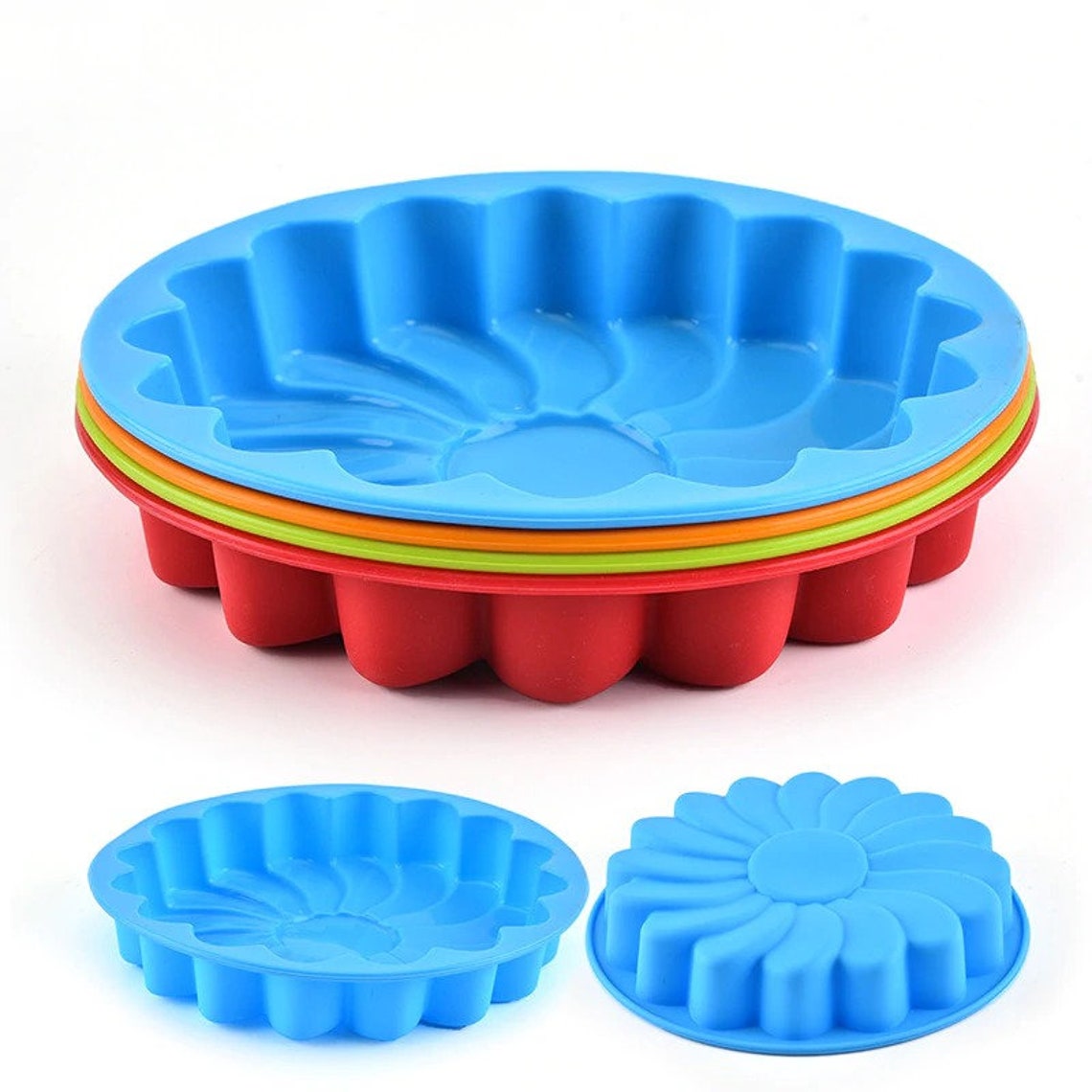 8 Inch Round Silicone Cake Mold Oven Baking Tools Chiffon Cake Etsy UK