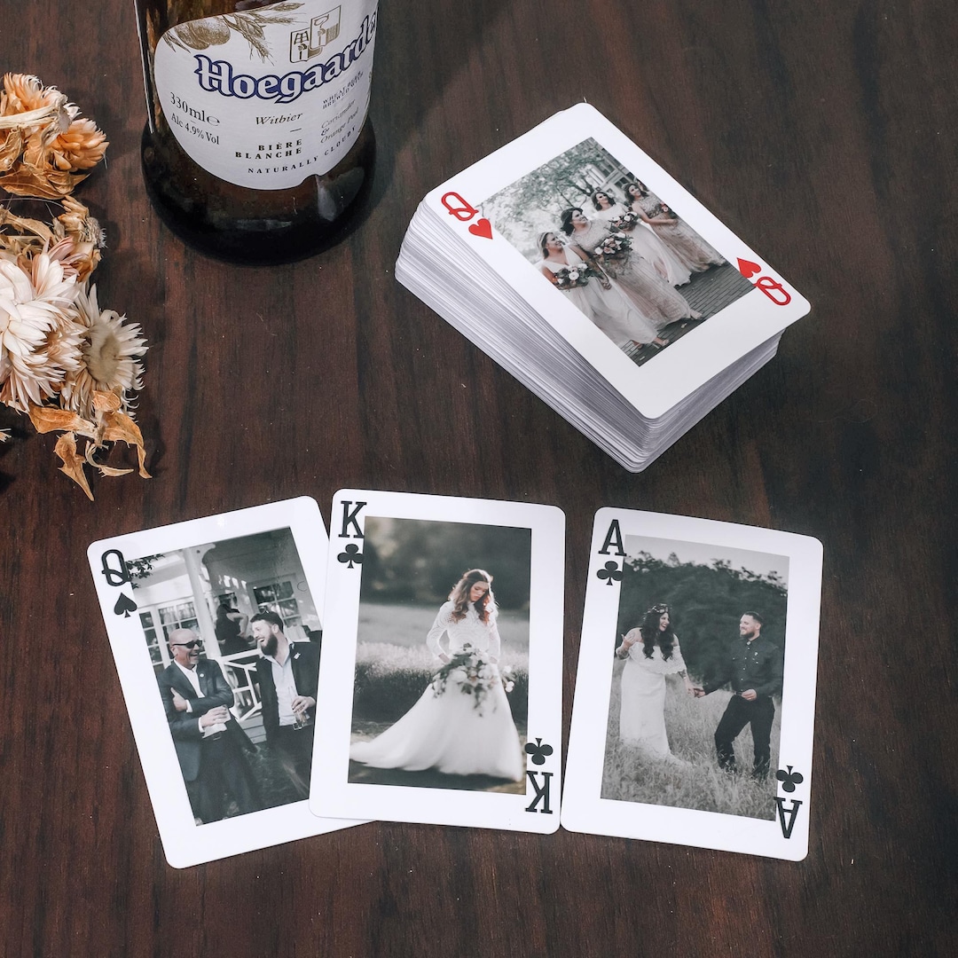 Custom Wedding Playing Cards Wedding Guest Book Alternative Wedding ...