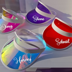 Personalized Bride Visor Bachelorette Visors Bachelorette Party Sun Visors Beach Bachelorette Gifts Pool Party Bachelorette Party Favors