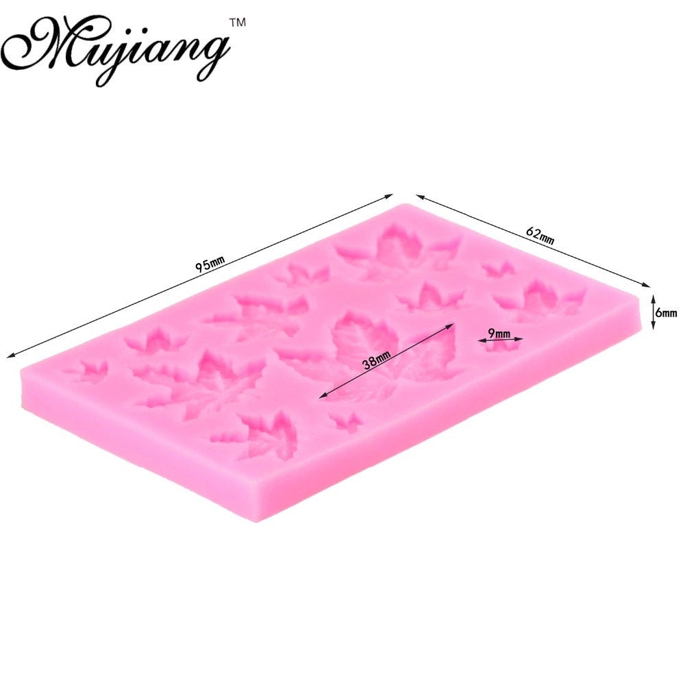 Silicone Fondant DIY Mold Maple Leaves Mould Shaping W1M2 Cake Baking Decor Y4N2 