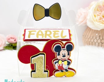 Micky Maus Gastgeschenk Box: Clear Gable Goody Box, Sechser Set