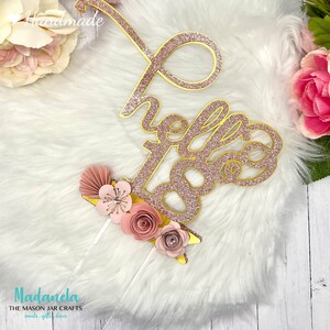 Hello 18 Cake Topper, Cake Decorations For Eighteen Birthday Party Decor