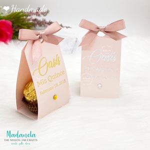 Quinceanera Favors, Sweet Sixteen Favors, Wedding Favors, Party Favors With Ferrero Chocolate 10 Boxes