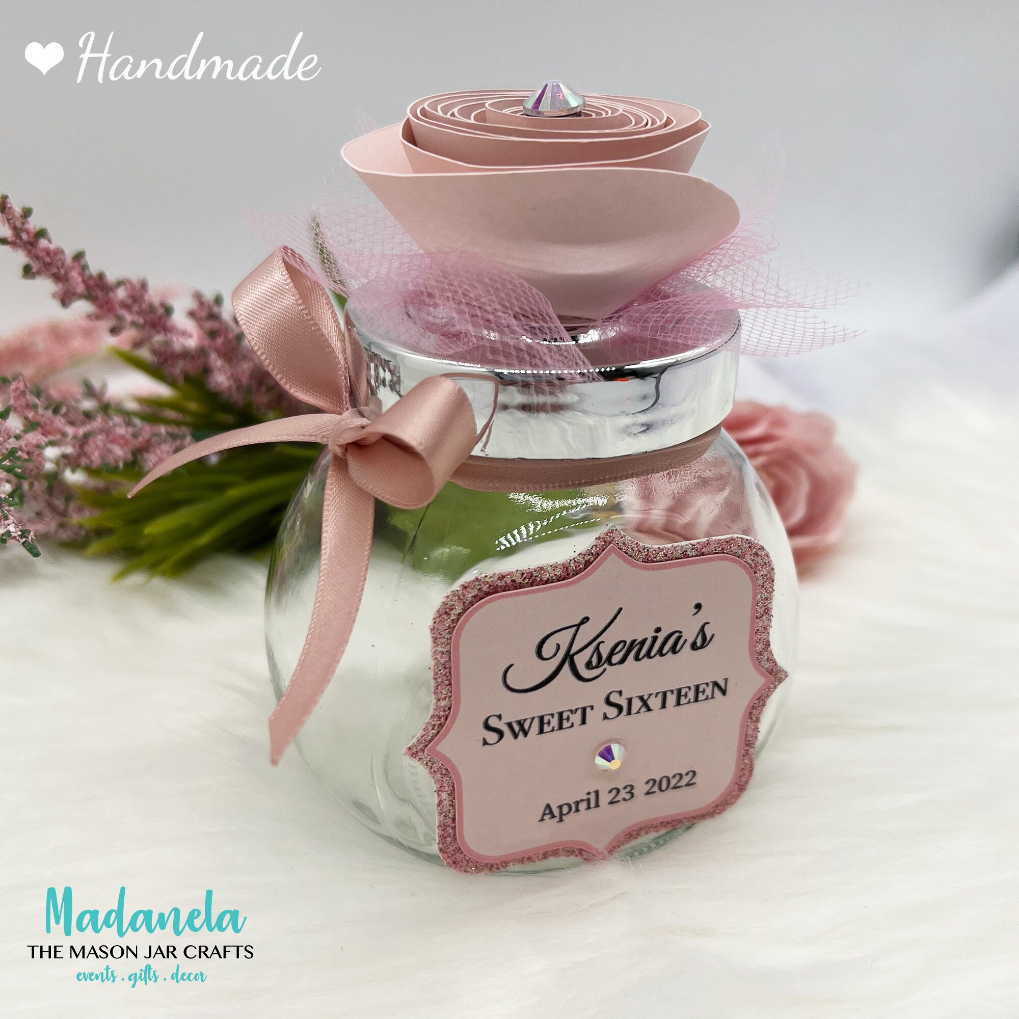 Personalized Butterfly Clear Party Favor Box For Quinceanera - Madanela