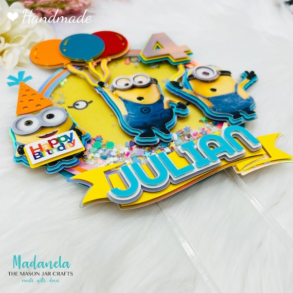 Minion Cake Topper Minion Shaker Cake Topper 3D Minion Cake - Etsy