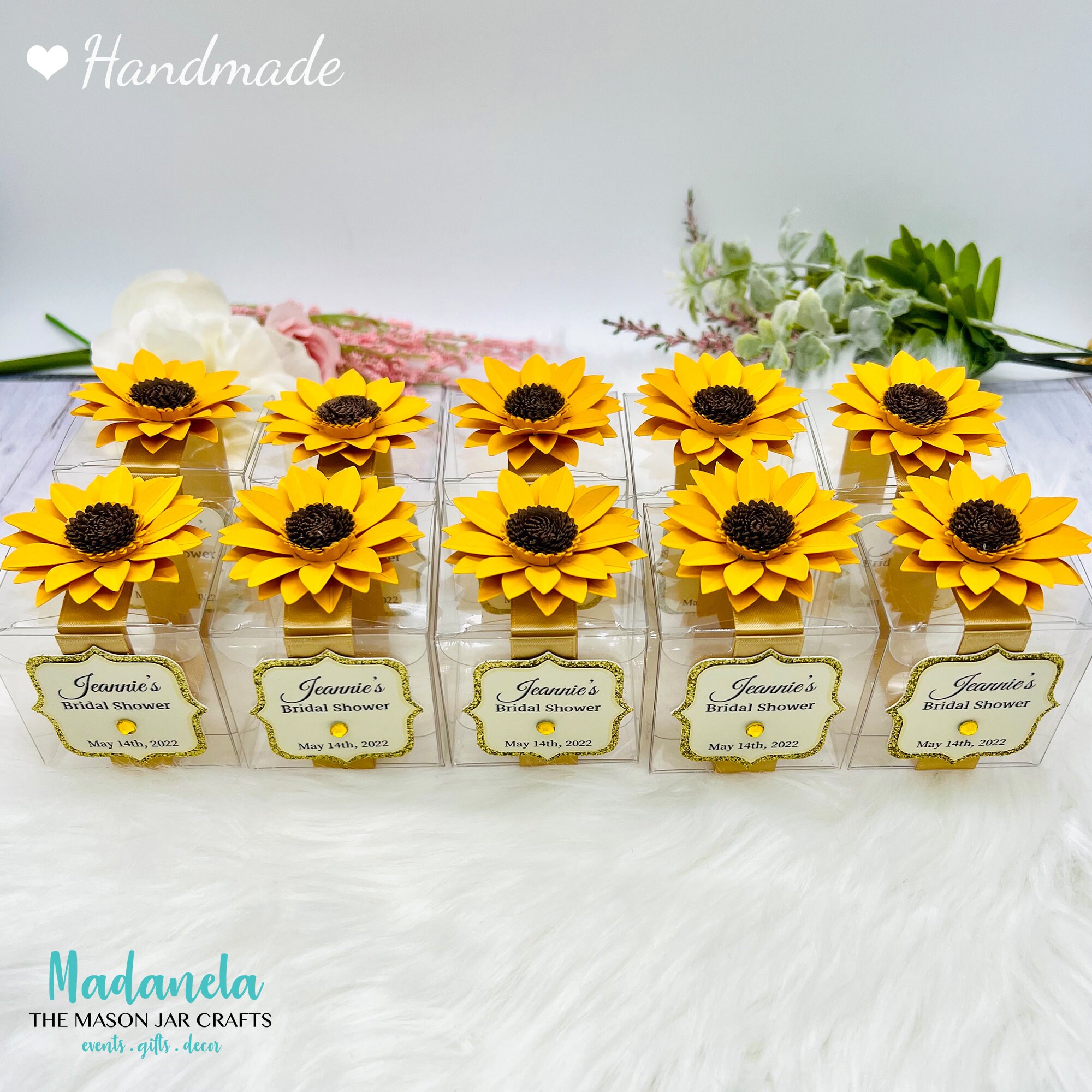  Finduat 20 Sets Baby Shower Return Gifts for Guests for Adult,  Sunflower Keychains + Thank You Kraft Tags for Sunflower Party Favors, Baby  Shower Party Bag Decor for Birthday Party 