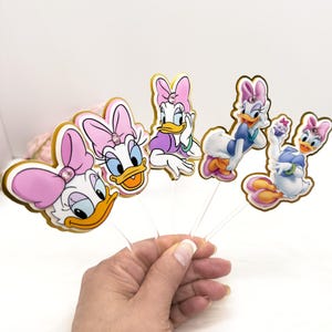 Toppers per cupcake a forma di paperella fatti a mano – Stili assortiti, carta di qualità superiore, 12 pezzi