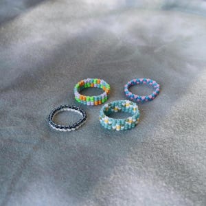 Beaded Rings Size 7