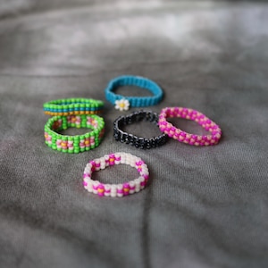 Beaded Rings Sizes 8-11